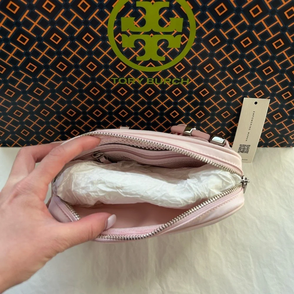 Tory Burch Virginia Belt Bag Pink Crossbody Bag